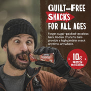 Kodiak Cakes Crunchy Granola Protien Snack Bars, Cookie Butter, High Protein, 100% Whole Grains, 12 boxes with 6 pouches (144 bars)