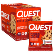 Quest Nutrition Peanut Butter Protein Cookie, 15g Protein, 1g Sugar, 5g Net Carbs, Keto Friendly, High Protein, Low Carb, 12 Count