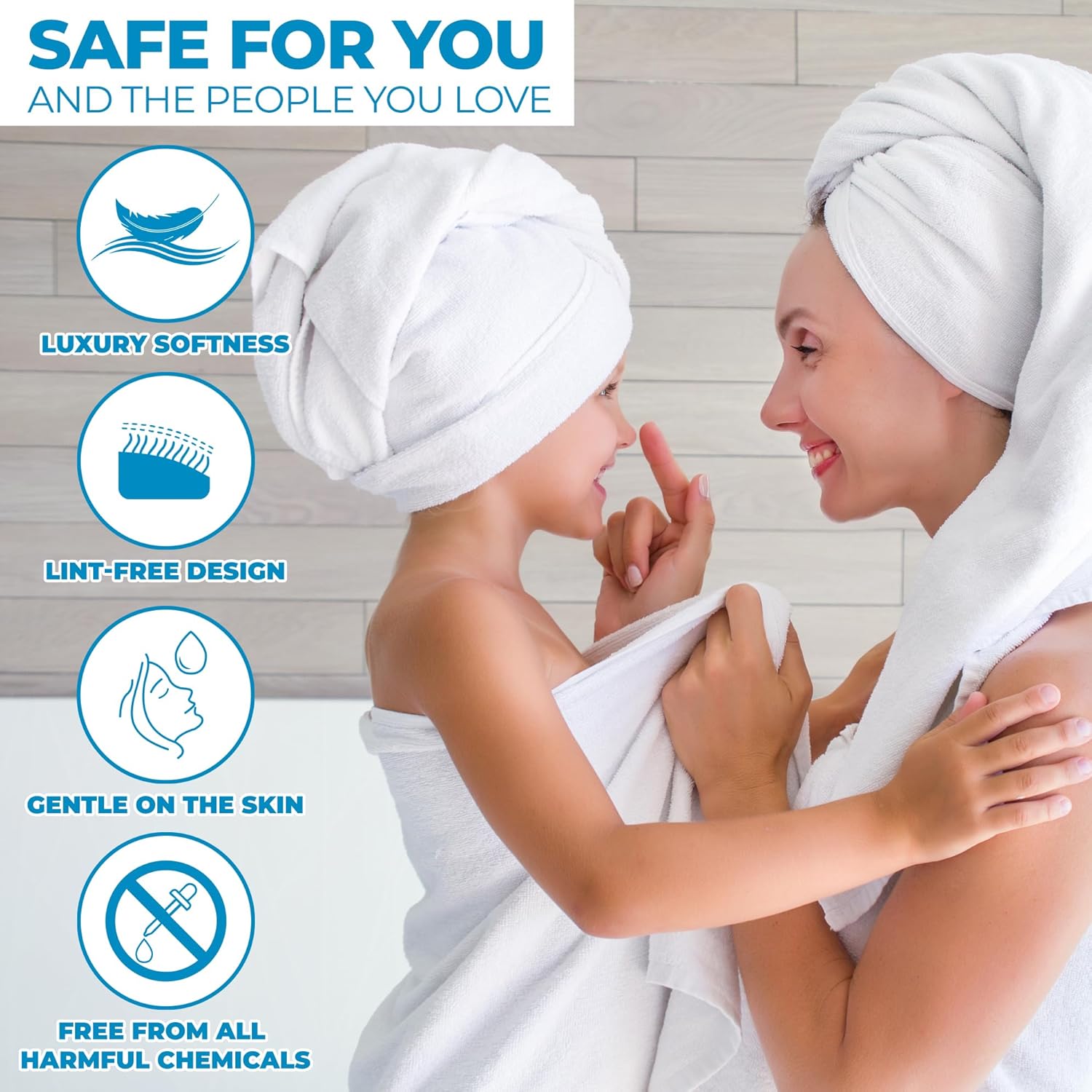 Superior Zero Twist 100% Cotton Bathroom Towels, Super Soft, Fluffy, and Absorbent, Premium Quality 6 Piece Towel Set with 2 Washcloths, 2 Hand Towels, and 2 Bath Towels, Coral