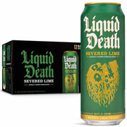 Liquid Death Sparkling Mountain Water, 16.9 oz Tallboys (12-Pack)