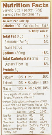 Quaker Country Bacon Flavor Instant Grits, 12 Count (Pack of 1)