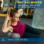 ProBody Pilates Small Exercise Ball - 9 Inch Workout Ball for Stability, Barre, Yoga, Core & Physical Therapy