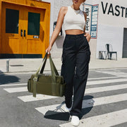 WLLWOO Small Gym Bag for Women with Wet Pocket, Mini Travel Duffle Tote Bag, Lightweight Workout Sports Bag for Dance Yoga Weekends