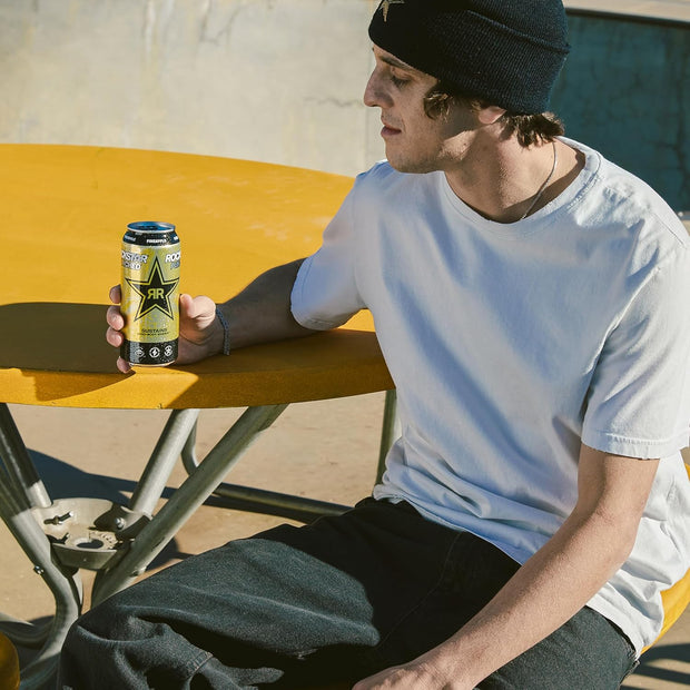 Rockstar Energy Drink Punched Hardcore Apple, 16oz Cans (12 Pack)