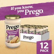 Prego Alfredo Pasta Sauce with Roasted Garlic and Parmesan Cheese, 14.5 oz Jar