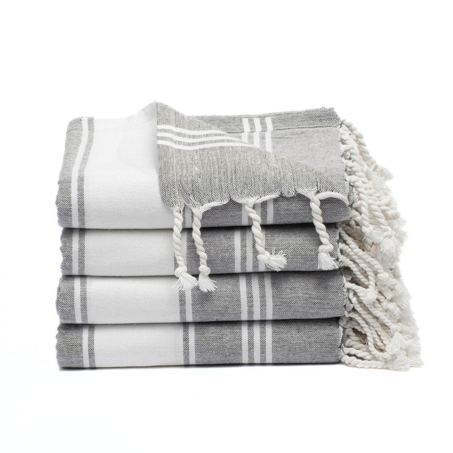 Cotton Turkish Beach Towel Towels Oversized 36"x72" Pool Absorbent Extra Large Quick Dry Sand Travel Towel (Beige, 4 Pack)