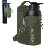 Magnetic Gym Bag for Men Women with magnetic water bottle holder, Gym crossbody bag with strap, gym sling bag with phone pockets, key holder magnetic phone holder, gym essentials, Pink