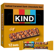 KIND Nut Bars, Dark Chocolate Nuts and Sea Salt, Healthy Snacks, Gluten Free, Low Sugar, 6g Protein, 12 Count