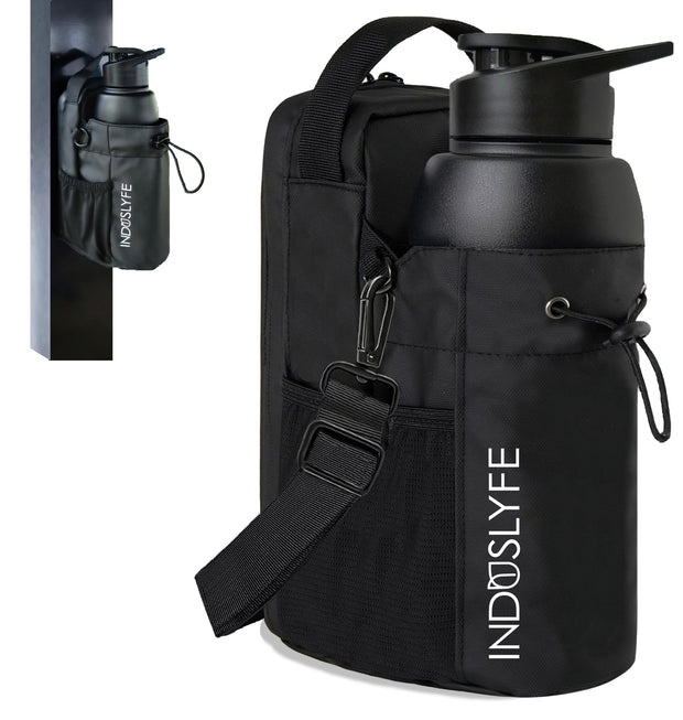 Magnetic Gym Bag for Men Women with magnetic water bottle holder, Gym crossbody bag with strap, gym sling bag with phone pockets, key holder magnetic phone holder, gym essentials, Pink