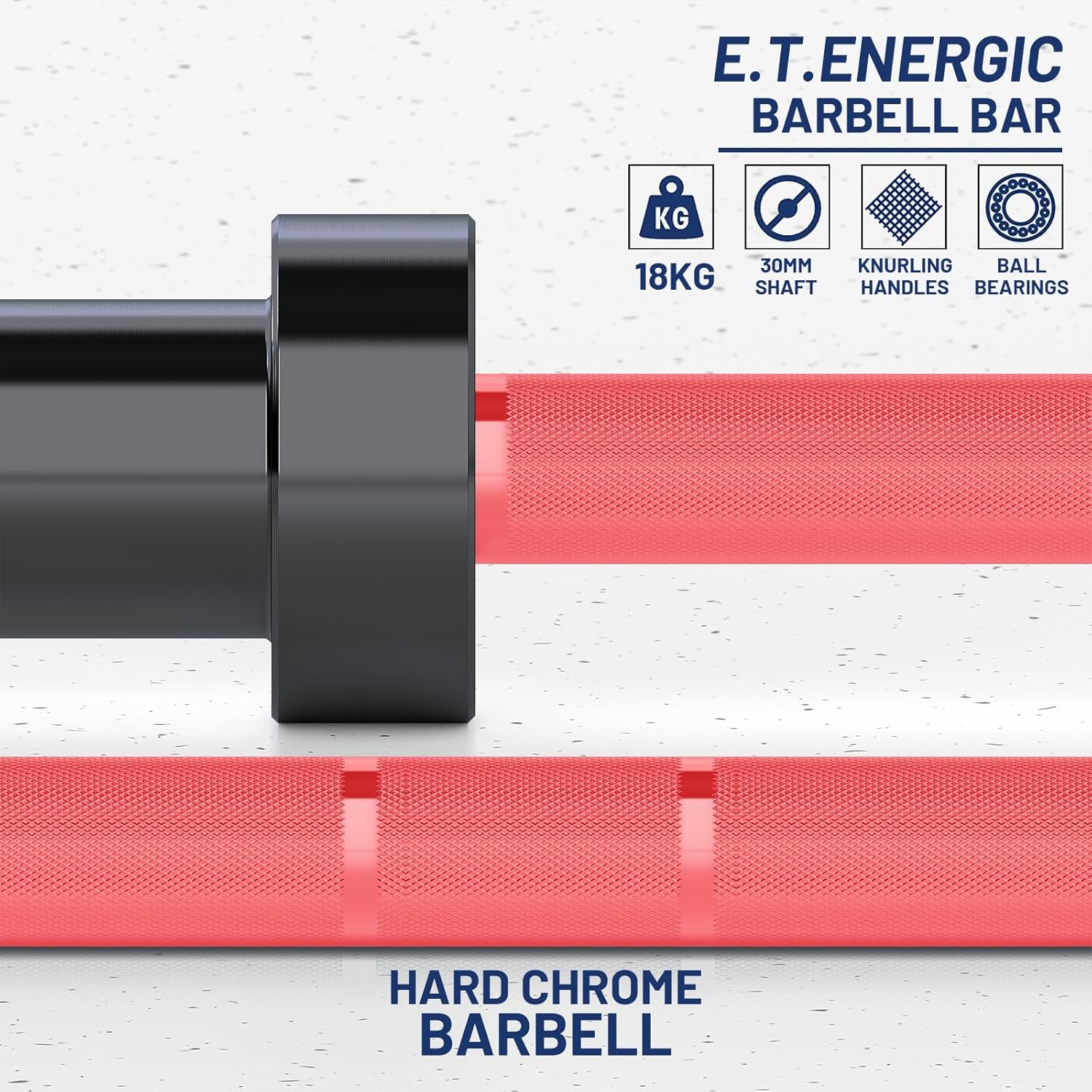 7ft Olympic Barbell 40LB Bar Load 700lbs Capacity Available Men's Barbell with Hard Chrome Sleeves for 2" Olympic Plates, 2 Inch Barbell Bar for Squats, Deadlifts, Presses, Rows and Curls