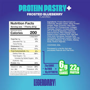Legendary Foods 22 g Protein Pastry Bundle - Low Carb Meal Replacement Bar - Gluten Free Protien Snacks - Healthy Keto Snack Box - Low Sugar Energy Bars - Bariatric Diabetic Friendly 16 Pack