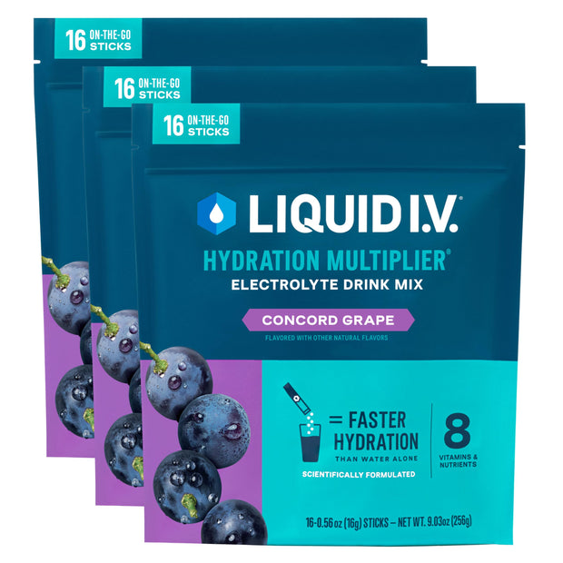 Liquid I.V.® Hydration Multiplier - Passion Fruit | Electrolyte Powder Drink Mix | 3 Pack (48 Servings)