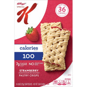 Special K Bar Pastry Crisps, 100 Calories, Breakfast Bars, Value Size, Strawberry, 15.84oz Box (36 Crisps)