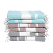 LANE LINEN 6 Pack Oversized Pre-Washed Lightweight Quick Dry Coral Beach Towels - 39"x71"