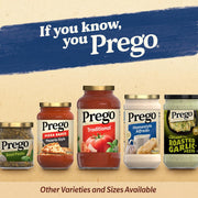 Prego Alfredo Pasta Sauce with Roasted Garlic and Parmesan Cheese, 14.5 oz Jar