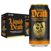 Liquid Death, Soda-Flavored Sparkling Water Variety Pack, 12-Pack (12oz Cans), Low Calorie & No Artificial Sweeteners, 4 Flavors: Severed Lime, Doctor Death, Killer Cola, and Rootbeer Wrath