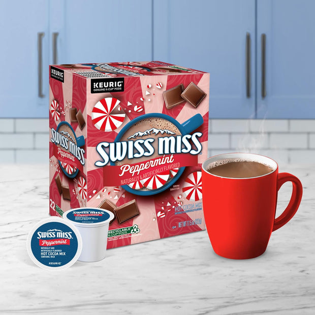 Swiss Miss Milk Chocolate Hot Cocoa, Single-Serve Keurig K-Cup Pods, Hot Chocolate, 44 Count