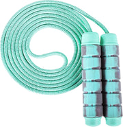 Jump Rope for Women & Men Adjustable Length Cotton Skipping Rope for Adults & Kids Workout Equipment for Weight Loss, Cardio, Boxing & Fitness Suitable for Home, Gym & School Use