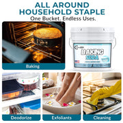 TradeGrade Pure Baking Soda Powder – 15 lb Bucket, Sodium Bicarbonate Powder | Premium Food-Grade for Baking, Bread, Cookies & More | Baking Soda for Cleaning, Natural Cleaner & Deodorizer