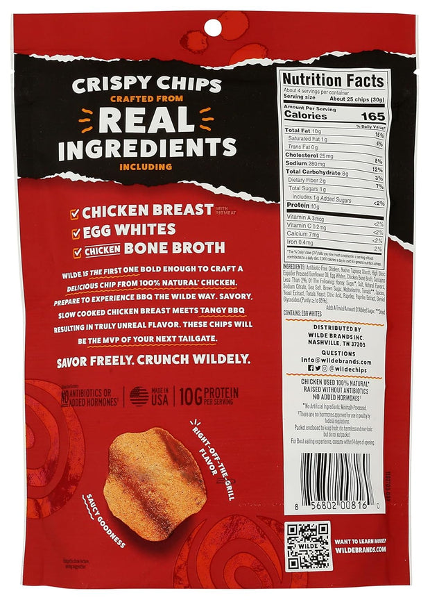 Wilde Snacks Chips Protein Bbq 4 OZ
