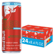 Red Bull Amber Edition Sugar Free Energy Drink, Strawberry Apricot, with 80mg Caffeine plus Taurine & B Vitamins, 8.4 Fl Oz, 6 Packs of 4 Cans (Pack of 24)