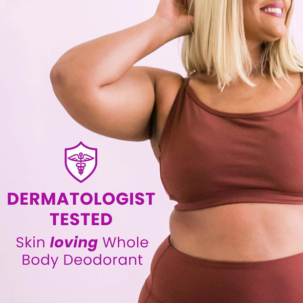 Lume Whole Body Deodorant - Invisible Cream + Solid Stick Mini Bundle - 72 Hour Odor Control - Aluminum & Baking Soda Free, Skin Loving - 0.5 Ounce Each - Travel, Trial Size Minis (Clean Tangerine)