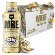 REDCON1 MRE Ready to Drink Protein Shakes, Blueberry Cobbler - Lactose + Whey Free RTD Protein Made with Real Whole Food Protein Blends - Keto-Friendly and Easy to Digest Nutritional Shake (12 Pack)