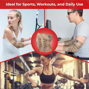 Nordic Lifting Elbow Compression Sleeves (1 Pair) – Support for Pain Relief, Tendonitis, Golfer’s & Tennis Elbow Recovery