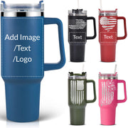 Personalized Photo 20oz 30oz Stainless Steel Tumbler,Custom Coffee Tumbler Cup With Lid And Strawstraw Vacuum Insulated With Text Photo Logo (PERSONALIZED)
