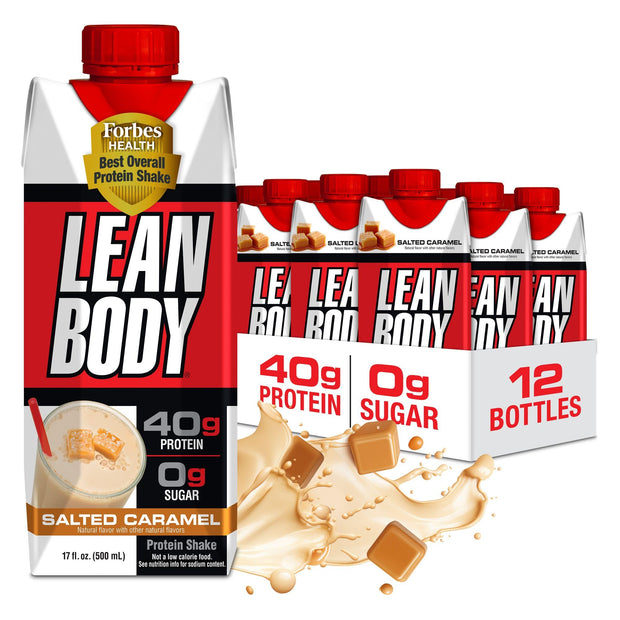 Lean Body Ready-to-Drink Cookies and Cream Protein Shake, 40g Protein, Whey Blend , 0 Sugar, Gluten No, 22 Vitamins & Minerals, (Recyclable Carton & Lid - Pack of 12) LABRADA , 17 Fl Oz (Pack of 12)