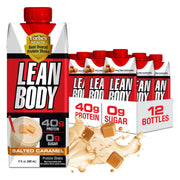 Labrada Lean Body Ready-to-Drink Strawberry Protein Shake, 40g Protein, Whey Blend, 0 Sugar, Gluten Free, 22 Vitamins & Minerals, 17 Ounce (Recyclable Carton & Lid - Pack of 12) LABRADA