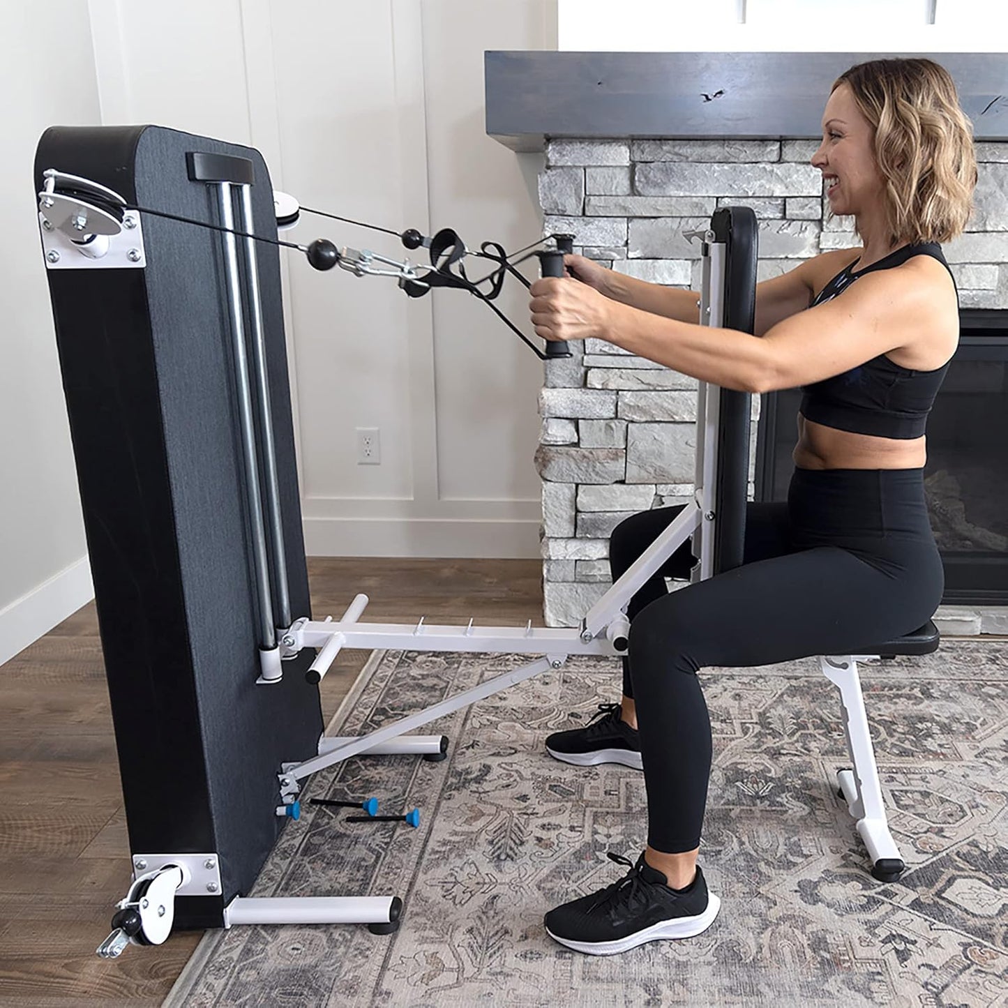 Home Gym Toning Gym Total Body Workout,White,Grey (GWY009)