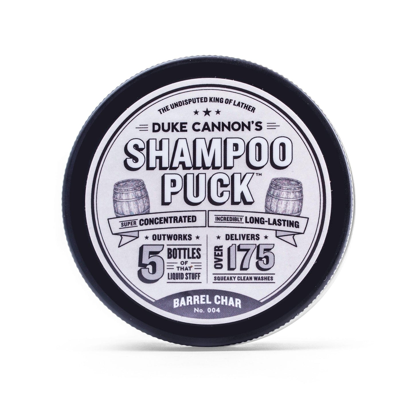 Duke Cannon Men's Shampoo Puck, Field Mint - Big Lather, Eucalyptus Peppermint Fragrance, Argan Oil & Oat Kernel Protein, 4.5 oz.