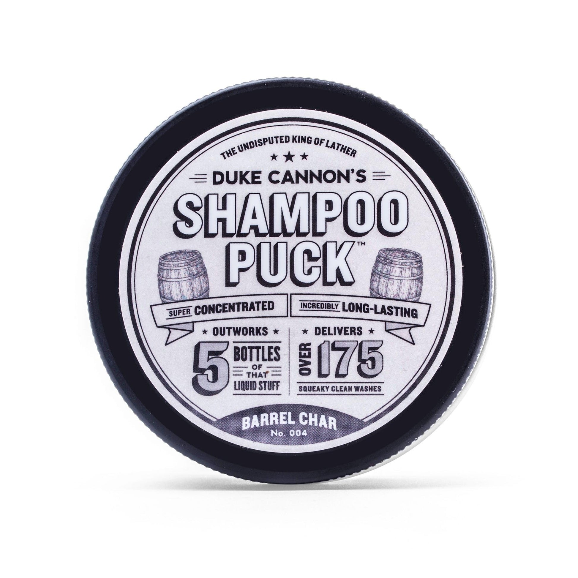Duke Cannon Men's Shampoo Puck, Field Mint - Big Lather, Eucalyptus Peppermint Fragrance, Argan Oil & Oat Kernel Protein, 4.5 oz.