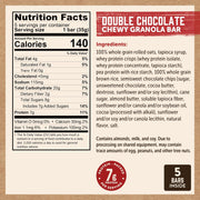 Kodiak Cakes Chewy Granola Snack Bars, Double Dark Chocolate, High Protein, 100% Whole Grains, 12 boxes with 5 bars each (60 bars total)