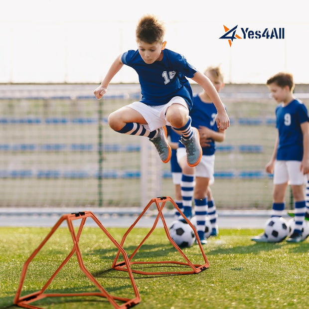 Yes4All Hex Agility Rings/Speed Rings with Carrying Bag – Hexagon Rings, Agility Hurdles for Agility Footwork Training