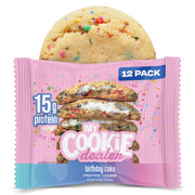 My Cookie Dealer Protein Cookies, Variety Pack (5-Pack, 2.2oz Each) - 15-17g of Protein per Cookie - Individually Wrapped Travel Snacks