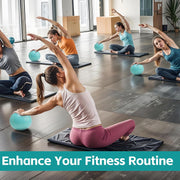 Small Pilates Ball 9 Inch Small Exercise Ball Mini Workout Yoga Balls for Gym Yoga, Core Training, Fitness, Workout, Stability, Improves Balance