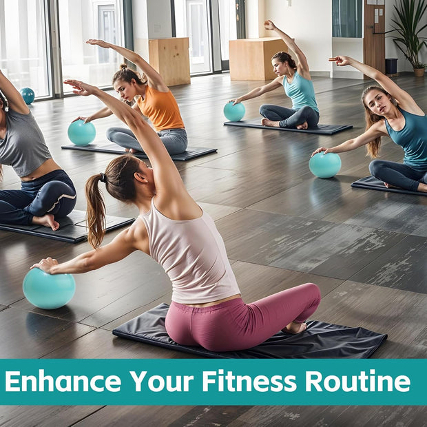 Small Pilates Ball 9 Inch Small Exercise Ball Mini Workout Yoga Balls for Gym Yoga, Core Training, Fitness, Workout, Stability, Improves Balance