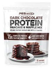 PEScience Protein Pancake & Waffle Mix, Homestyle Buttermilk, 15g High Protein Snacks, Whey and Casein Blend, 12 Servings, Just Add Water
