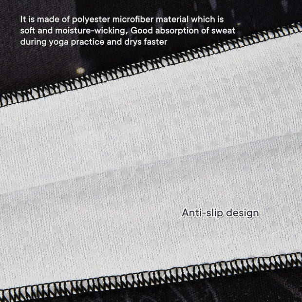 Yoga Towels, Non Slip Hot Yoga Mat Towel with Grip Dots,Super-Absorbent Soft Microfiber Yoga Blanket for Pilates, Fitness and Workout 72inch x 24inch