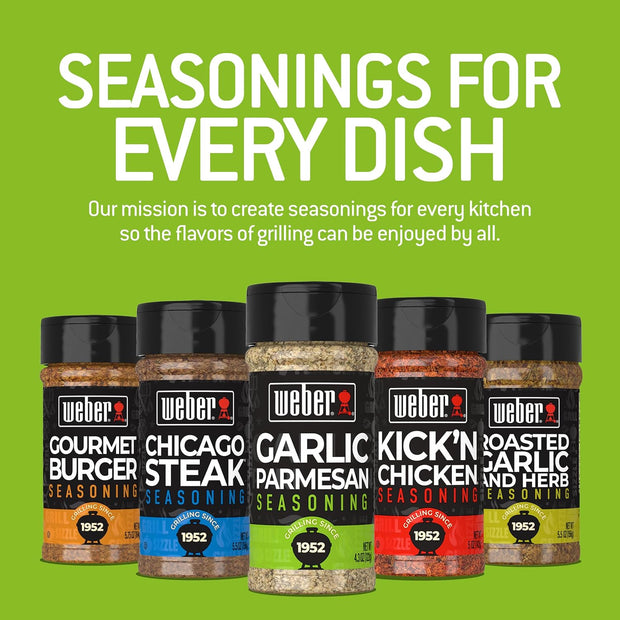 Weber Garlic Parmesan Seasoning, 4.3 oz