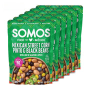 SOMOS Pinto & Black Beans - Gluten Free, Non-GMO, Vegan Ready-to-Eat Microwavable Meals - Delicious, Healthy & Plant Based Convenience - Perfect for Quick, Healthy Dining |10oz Pouch (Pack of 6)