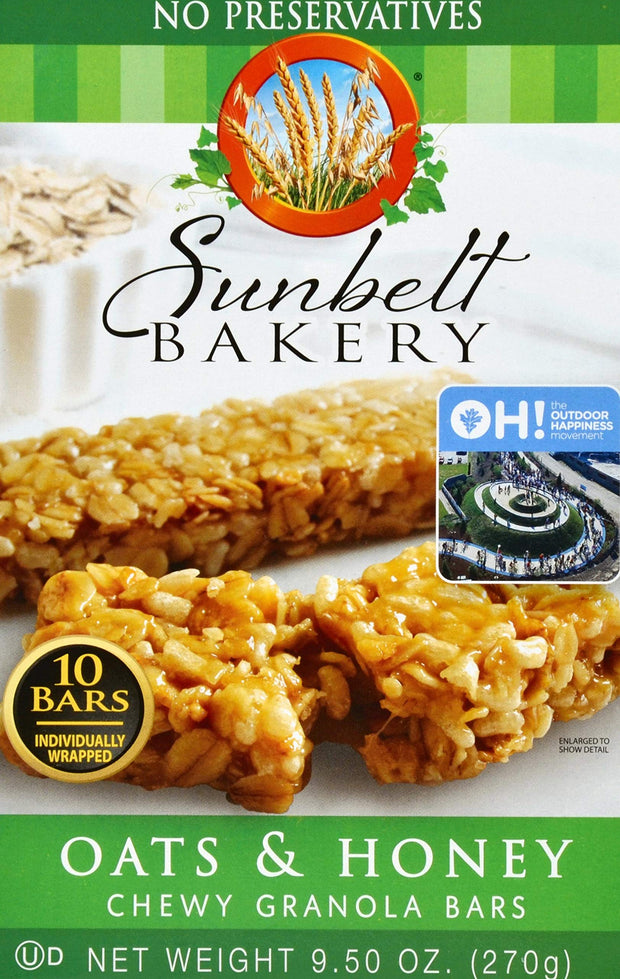 Sunbelt Bakery Oats & Honey Chewy Granola Bars, 14.26 Oz. 15 Count (Box of 1)