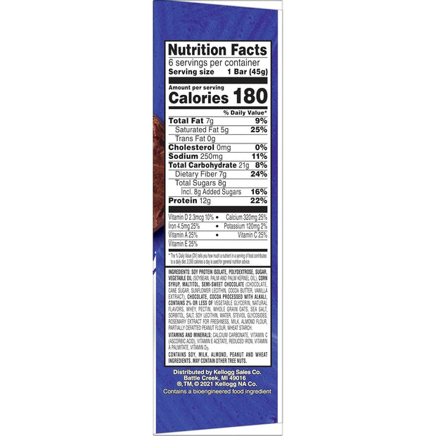 Kellogg's Special K Protein Bars, Meal Replacement, Protein Snacks, Brownie Batter, 9.5oz Box (6 Bars)