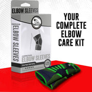 Nordic Lifting Elbow Compression Sleeves (1 Pair) – Support for Pain Relief, Tendonitis, Golfer’s & Tennis Elbow Recovery