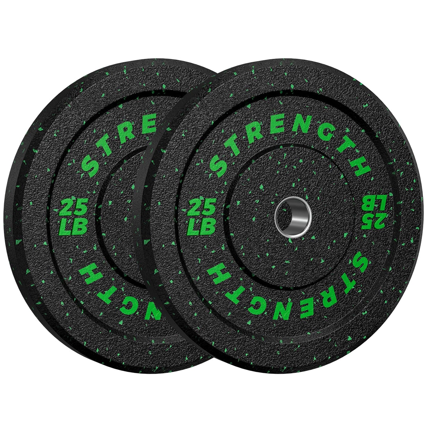 2-Inch Bumper Plates, Barbell Rubber Olympic Weight Plates Set for Home Gym Strength Training, 20-260lbs, Multiple Options