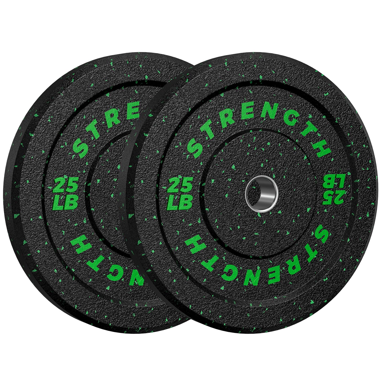 2-Inch Bumper Plates, Barbell Rubber Olympic Weight Plates Set for Home Gym Strength Training, 20-260lbs, Multiple Options