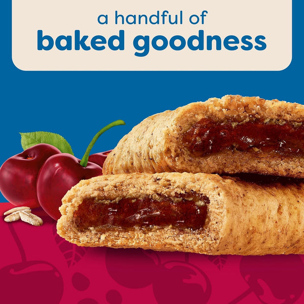 Nutri-Grain Soft Baked Breakfast Bars, Kids Snacks, Whole Grain, Cherry, 10.4oz Box 6 boxes (48 Count)