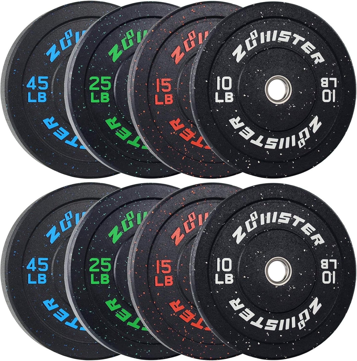 Bumper Plate Olympic Weight Plate High Bounce Bumper Weight Plate with Steel Insert Strength Training Weight Lifting Plate
